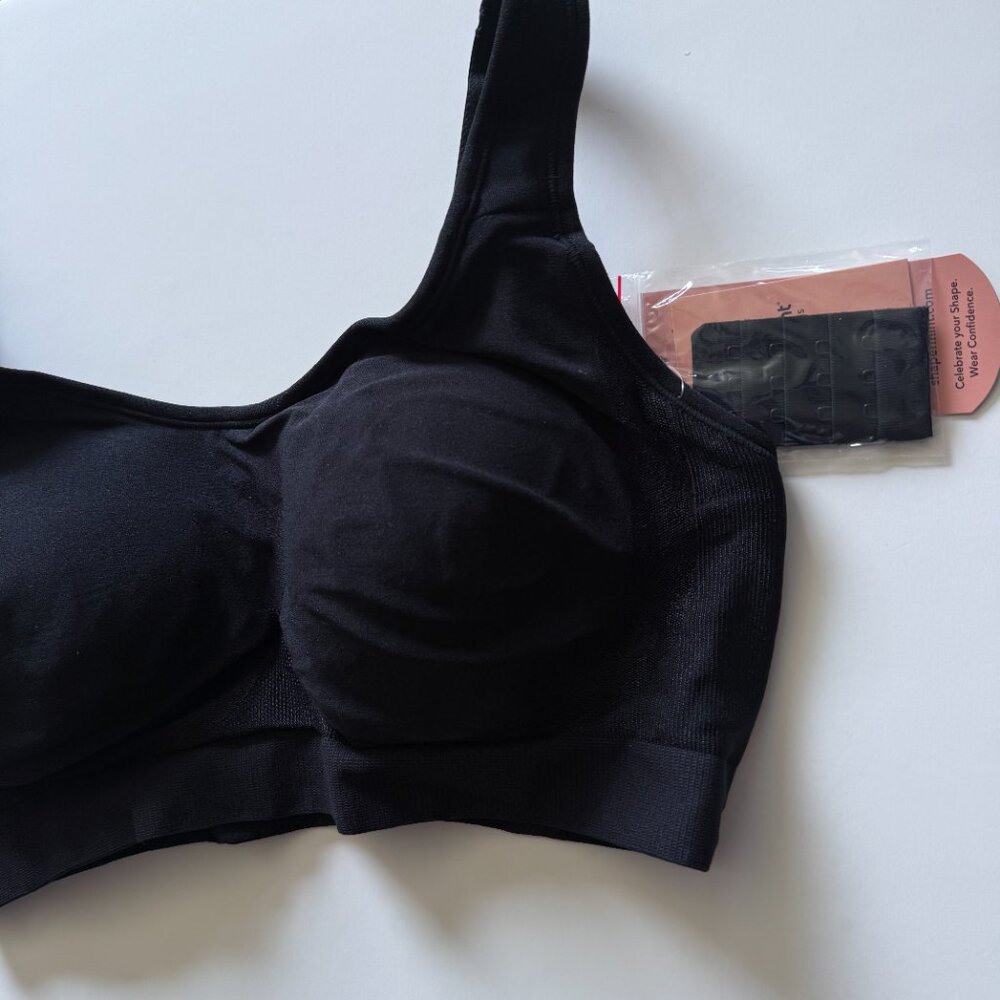 NWT Shapermint Everyday Comfort Straps Wireless Shaping Bra Black Size Medium M - Picture 4 of 8